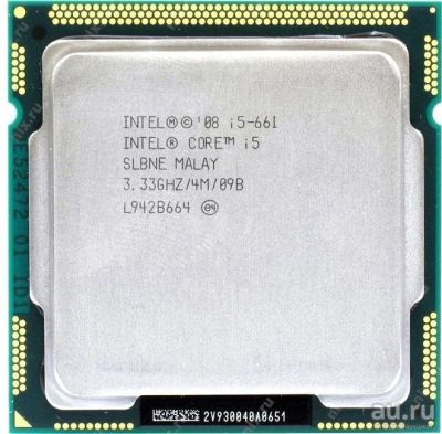 Лот: 10179162. Фото: 1. Intel Core i5-661 Clarkdale (3333MHz... Процессоры