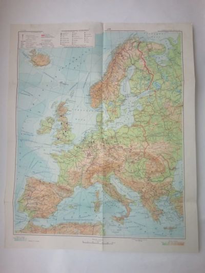 Лот: 20863544. Фото: 1. "Карта Западаная европа " Экономическая... Документы, ценные бумаги, письма