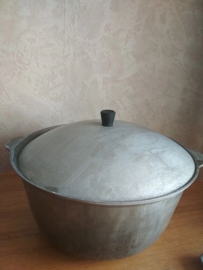 Лот: 11705058. Фото: 1. Казан алюминиевый 5,5 л. с крышкой. Жаровни, казаны