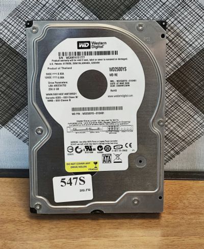 Лот: 18944262. Фото: 1. Жесткий диск SATA-II 3,5 WD WD2500YS-01SHB1... Жёсткие диски (HDD)