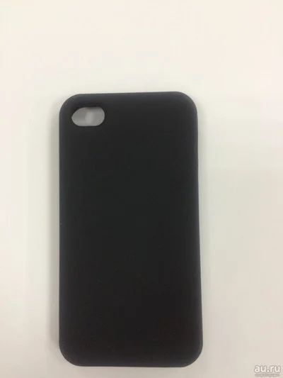 Лот: 12984777. Фото: 1. Чехол iPhone 4/ 4S Силикон Черный. Чехлы, бамперы