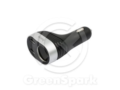 Лот: 13960532. Фото: 1. АЗУ HOCO Z29 Digital Display,lighter... Зарядные устройства, блоки питания, адаптеры сетевые для смартфонов