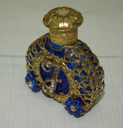 Лот: 12675933. Фото: 1. Флакон для духов винтажный (X466... Другое (антиквариат)