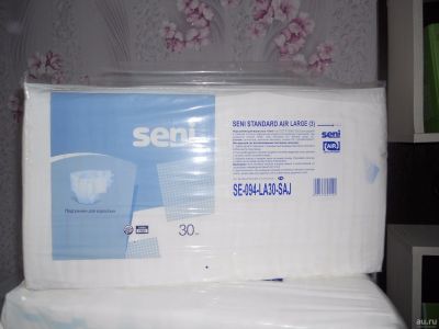 Лот: 13404941. Фото: 1. Подгузники для взрослых Seni Standard... Реабилитация, уход за больными