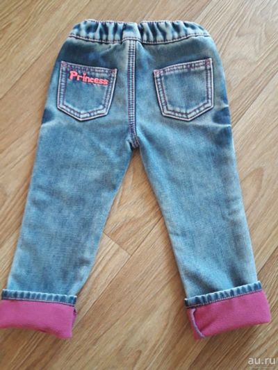 Лот: 13563832. Фото: 1. Джинсы утепленные для девочки... Брюки, шорты, джинсы