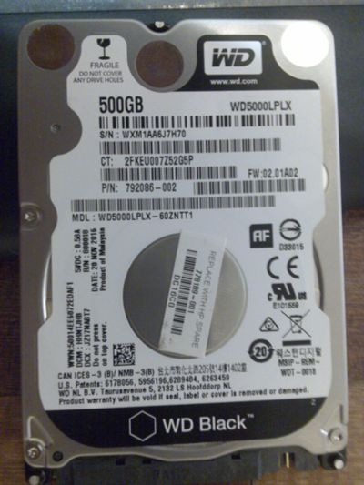 Лот: 11735497. Фото: 1. Жесткий диск для ноутбука, HDD... Жёсткие диски