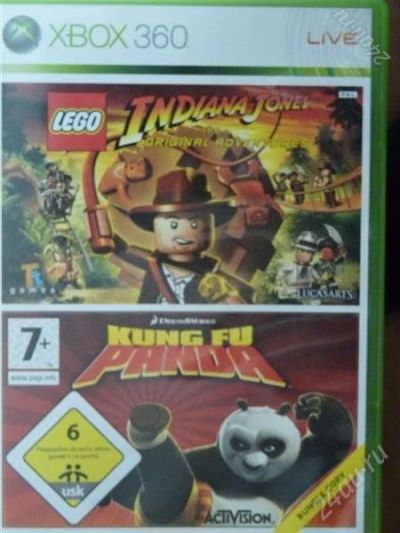 Лот: 924221. Фото: 1. Kung fu panda.Indiana jones. Игры для консолей