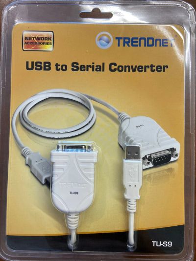 Лот: 20602916. Фото: 1. Переходник USB-COM/RS232 Trendnet... Шлейфы, кабели, переходники