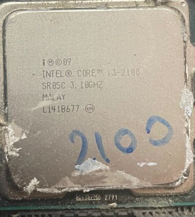 Лот: 21171563. Фото: 1. Процессор intel core i3 2100. Процессоры