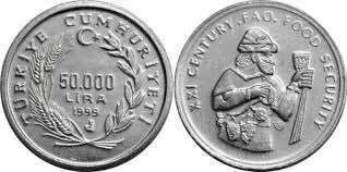 Лот: 5063977. Фото: 1. 50 000 лир Турция 1999г. Азия