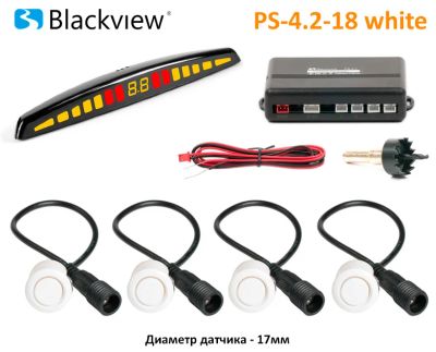 Лот: 10700859. Фото: 1. Парктроник Blackview PS-4.2-18... Видеорегистраторы,  радар-детекторы, системы парковки
