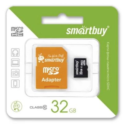 Лот: 4233745. Фото: 1. 32GB Карта памяти MicroSDHC Smart... Карты памяти