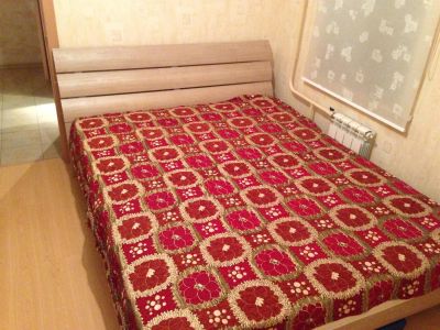 Лот: 3342084. Фото: 1. Кровать двухместная с матрасом... Кровати