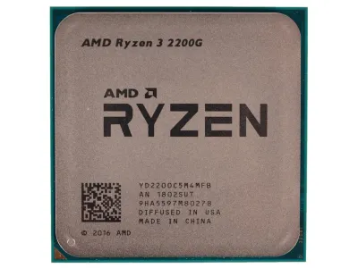 Лот: 25386635. Фото: 1. Процессор AMD Ryzen 3 2200G, 4-x... Процессоры