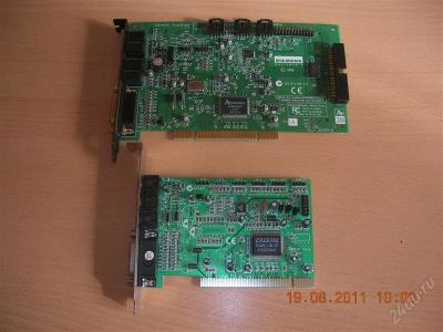Лот: 1137235. Фото: 1. Звуковые платы PCI Diamond и Crystal. Звуковые карты