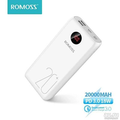 Лот: 18293360. Фото: 1. Внешний аккумулятор Romoss SW20Pro... Внешние, портативные аккумуляторы для смартфонов (Power bank)
