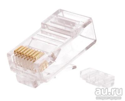 Лот: 16692764. Фото: 1. Коннектор RJ-45 8P8C cat.6 (100... Коммутаторы