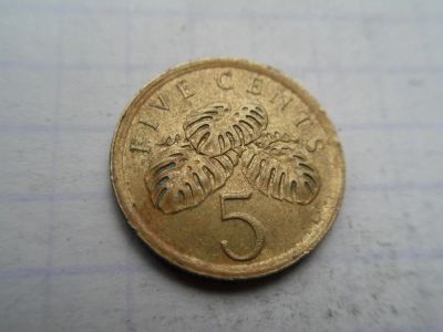 Лот: 7260650. Фото: 1. Сингапур 5 центов 1988. Азия