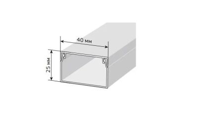 Лот: 19396784. Фото: 1. Кабель-канал 40х25 (30м/уп) белый... Кабель-канал, трубы, аксессуары