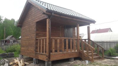 Лот: 13904732. Фото: 1. Продам баню 4х3 с террасой. Срубы, бани, дома