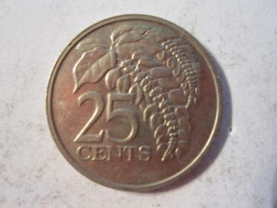 Лот: 10866803. Фото: 1. 25 центов 1977 Тринидад и Тобаго. Америка
