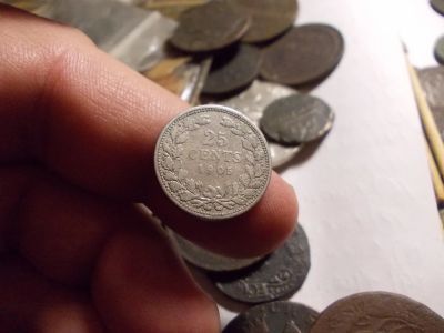 Лот: 16543908. Фото: 1. Нечастые 25 центов 1906 года... Россия до 1917 года