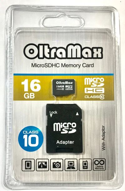 Лот: 15328977. Фото: 1. Карта Памяти MicroSD 16GB OltraMax... Карты памяти