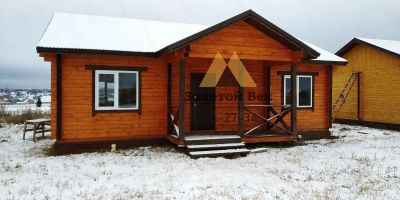 Лот: 15590130. Фото: 1. Дом 7х11 из бруса 150х150 на ленточном... Срубы, бани, дома