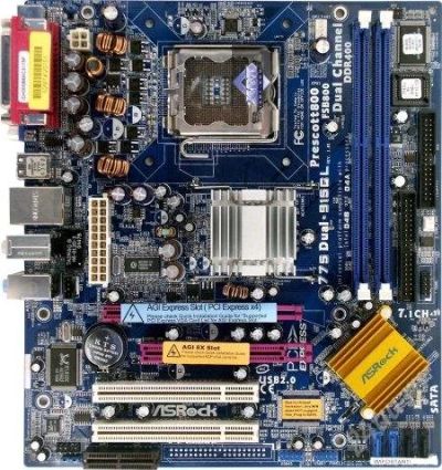 Лот: 1084694. Фото: 1. Неисправна ASRock 775Dual-915GL. Материнские платы