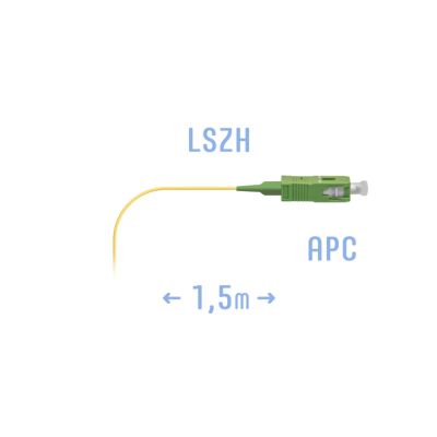 Лот: 24316895. Фото: 1. Пигтейл SC/APC 9/125 SM 0.9mm... Другое (строительство и ремонт)