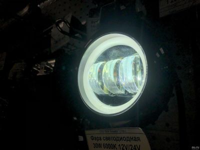 Лот: 18234606. Фото: 1. Фара светодиодная 30W 6000K 12V... Оптика и освещение