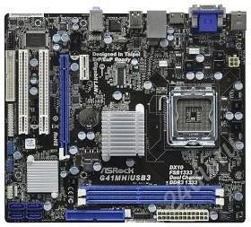 Лот: 2343634. Фото: 1. Материнская плата ASRock G41MH... Материнские платы