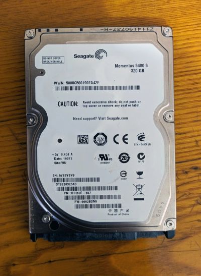 Лот: 13984140. Фото: 1. Жесткие диски Seagate (500GB... Жёсткие диски (HDD)
