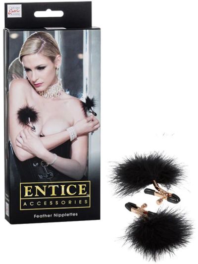 Лот: 22069439. Фото: 1. Зажимы для сосков с пухом Entice... Игрушки