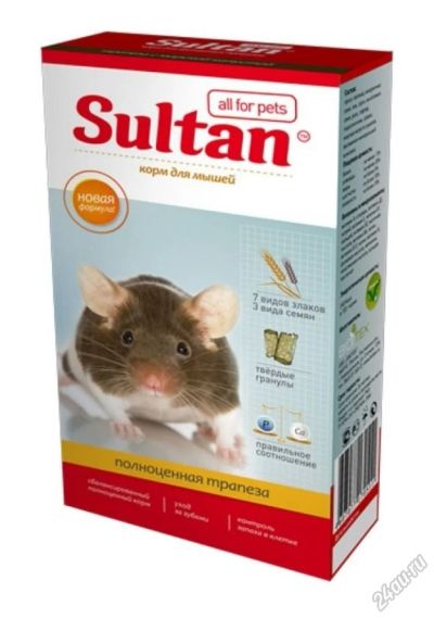 Лот: 5883954. Фото: 1. Корм Sultan для мышей, полноценная... Корма