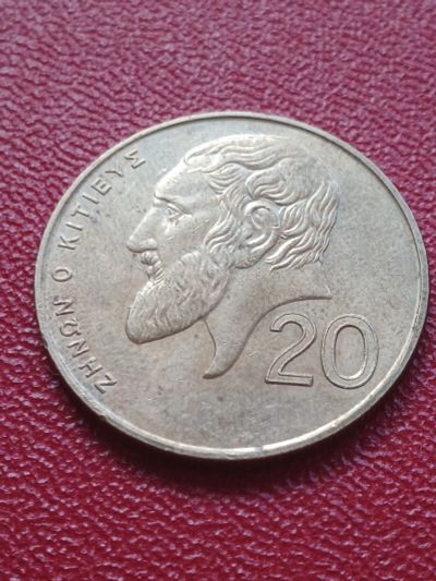 Лот: 22165544. Фото: 1. Кипр 20 центов 2001. Европа