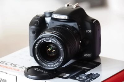 Лот: 6724642. Фото: 1. Canon 450D, в комплекте 2 объектива... Цифровые зеркальные