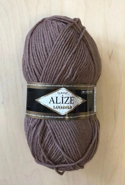 Лот: 21072369. Фото: 1. Пряжа Alize Lanagold 49% шерсть... Ткани, нитки, пряжа