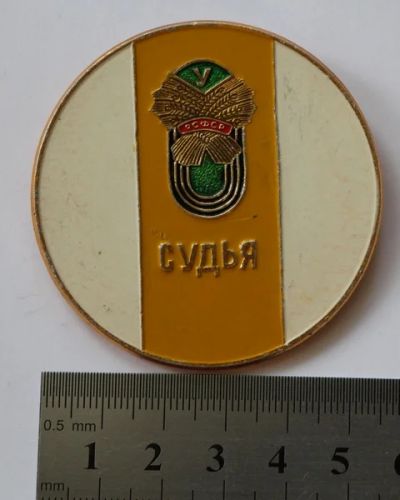 Лот: 7547488. Фото: 1. Большой знак Судья. ДСО Урожай... Сувенирные