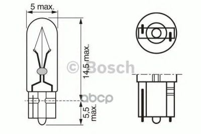 Лот: 14082173. Фото: 1. Лампа 24v 1,2w Bosch арт. 1987302504. Другое (автозапчасти)