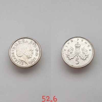 Лот: 15590808. Фото: 1. монета Великобритания 5 пенсов... Великобритания и острова