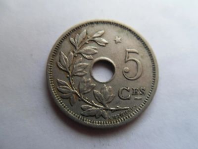 Лот: 8874310. Фото: 1. Бельгия 5 сантимов 1932 Звезда... Европа