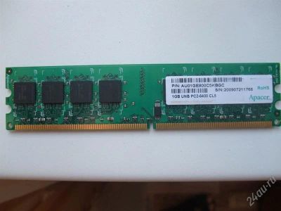 Лот: 939520. Фото: 1. Apacer 1GB PC2-6400 CL5. Оперативная память