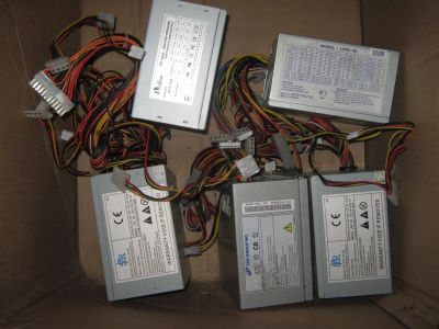 Лот: 3480469. Фото: 1. Блоки питания 13 штук. Корпуса, блоки питания