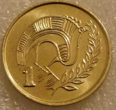 Лот: 8766562. Фото: 1. 1 цент 1991 Кипр птица. Европа