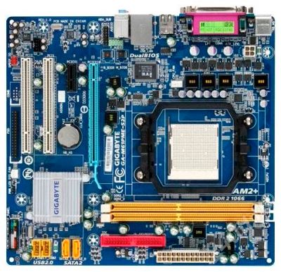 Лот: 221560. Фото: 1. Матер. плата Socket AM2+ Gigabyte... Материнские платы