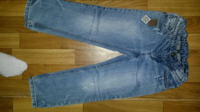 Лот: 8180727. Фото: 1. Джинсы Benetton д/м р.110. Брюки, шорты, джинсы