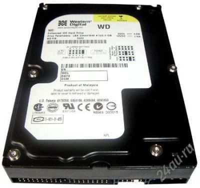 Лот: 1598873. Фото: 1. жёсткий диск ide western digital... Жёсткие диски (HDD)