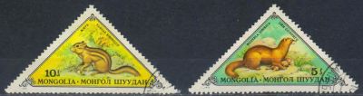 Лот: 16495663. Фото: 1. 1973. Монголия. Мелкие меховые... Марки