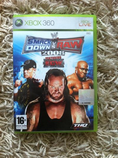 Лот: 3778203. Фото: 1. WWE Smackdown vs Raw 2008 (Xbox... Игры для консолей